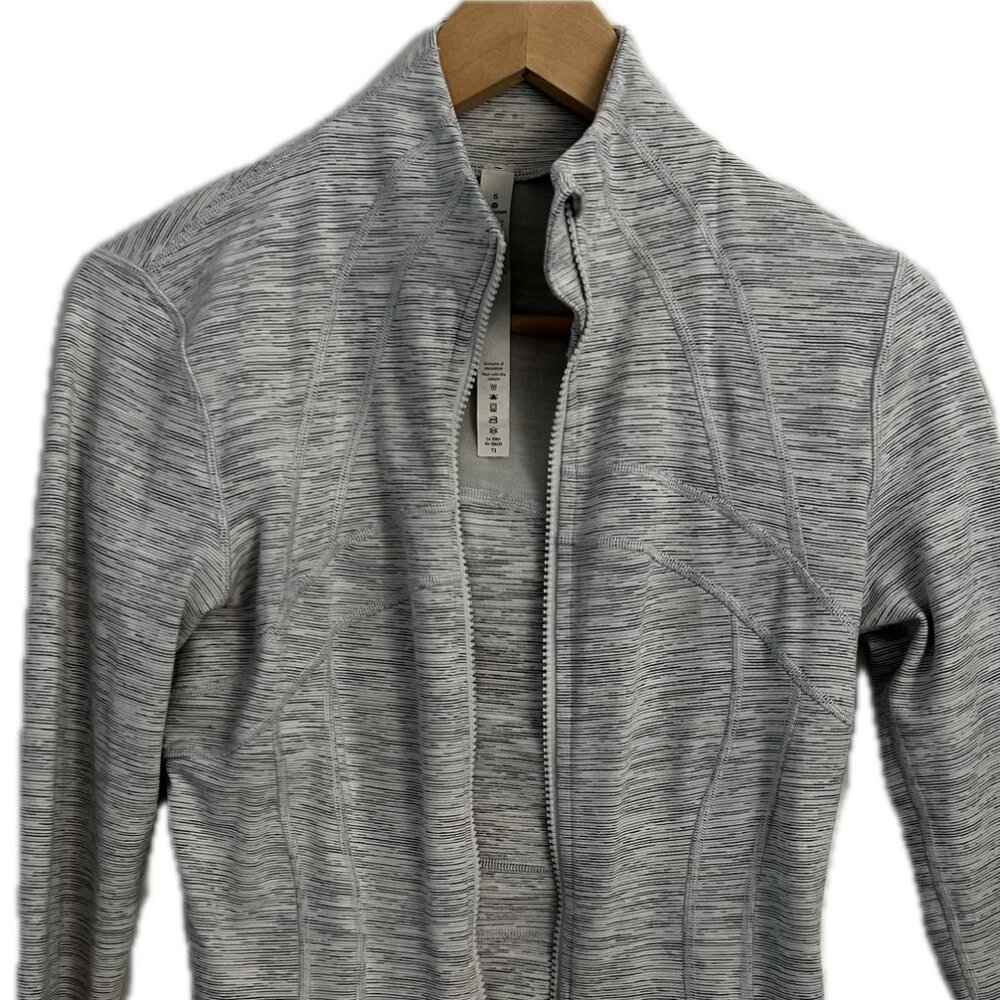 Lululemon Define Jacket Light Heather Gray Size 6 Athletica Activewear Y…
